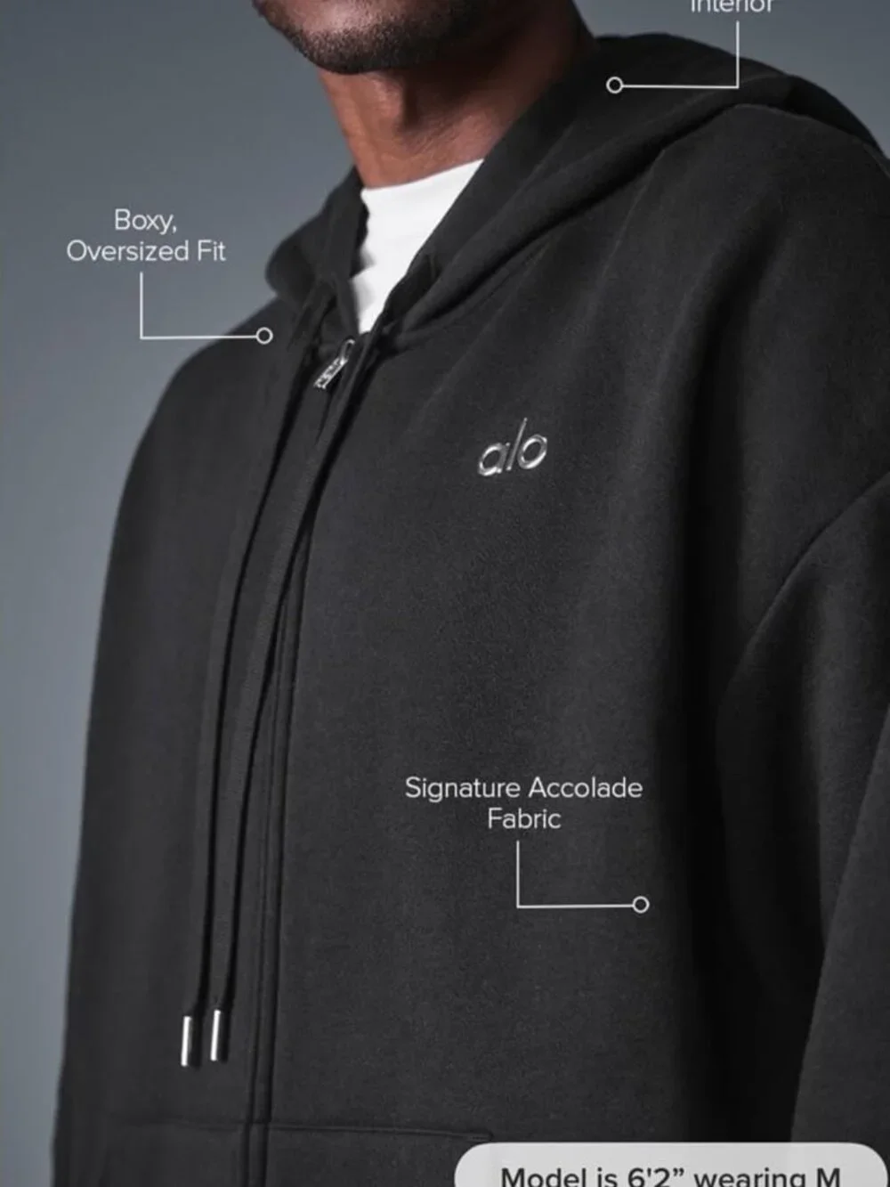 Alo Yoga Accolade Full Zip Hoodie - S